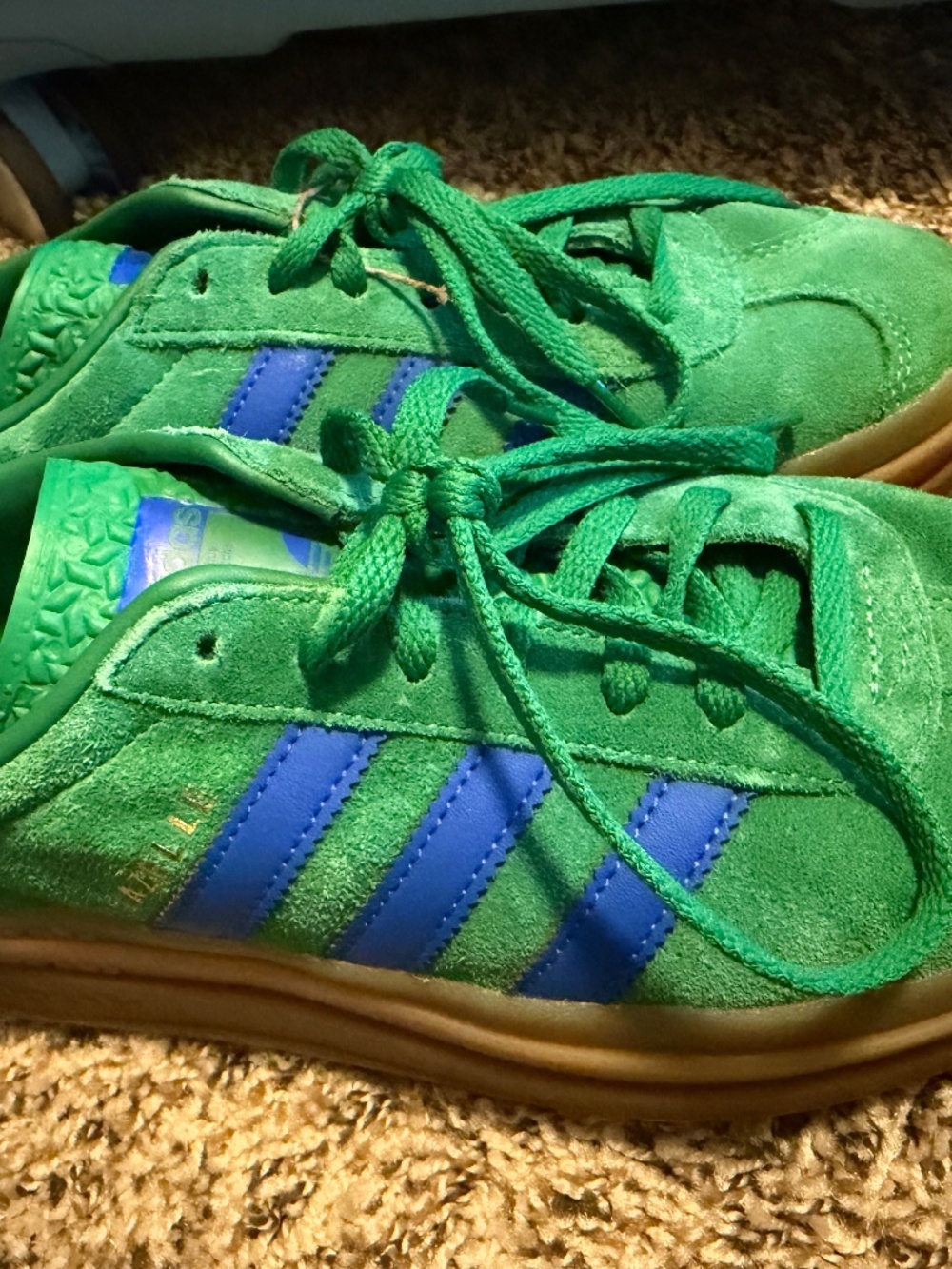 ADIDAS GAZELLE BOLD GREEN BLUE GUM - Picture 4 of 7